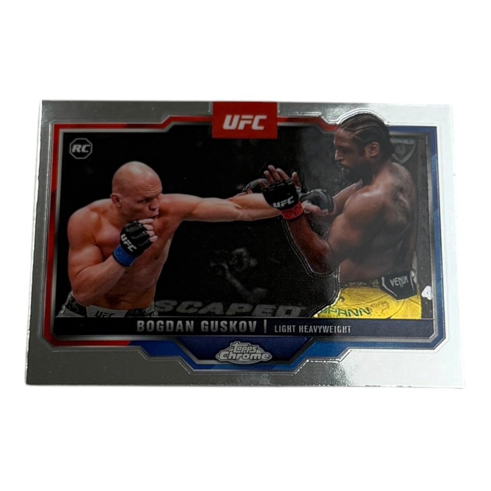 2025 Topps Chrome UFC Bogdan Guskov Rookie Card RC 115 Light Heavyweight MMA
